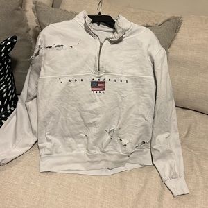 Distressed Brandy Melville Los Angeles Pullover